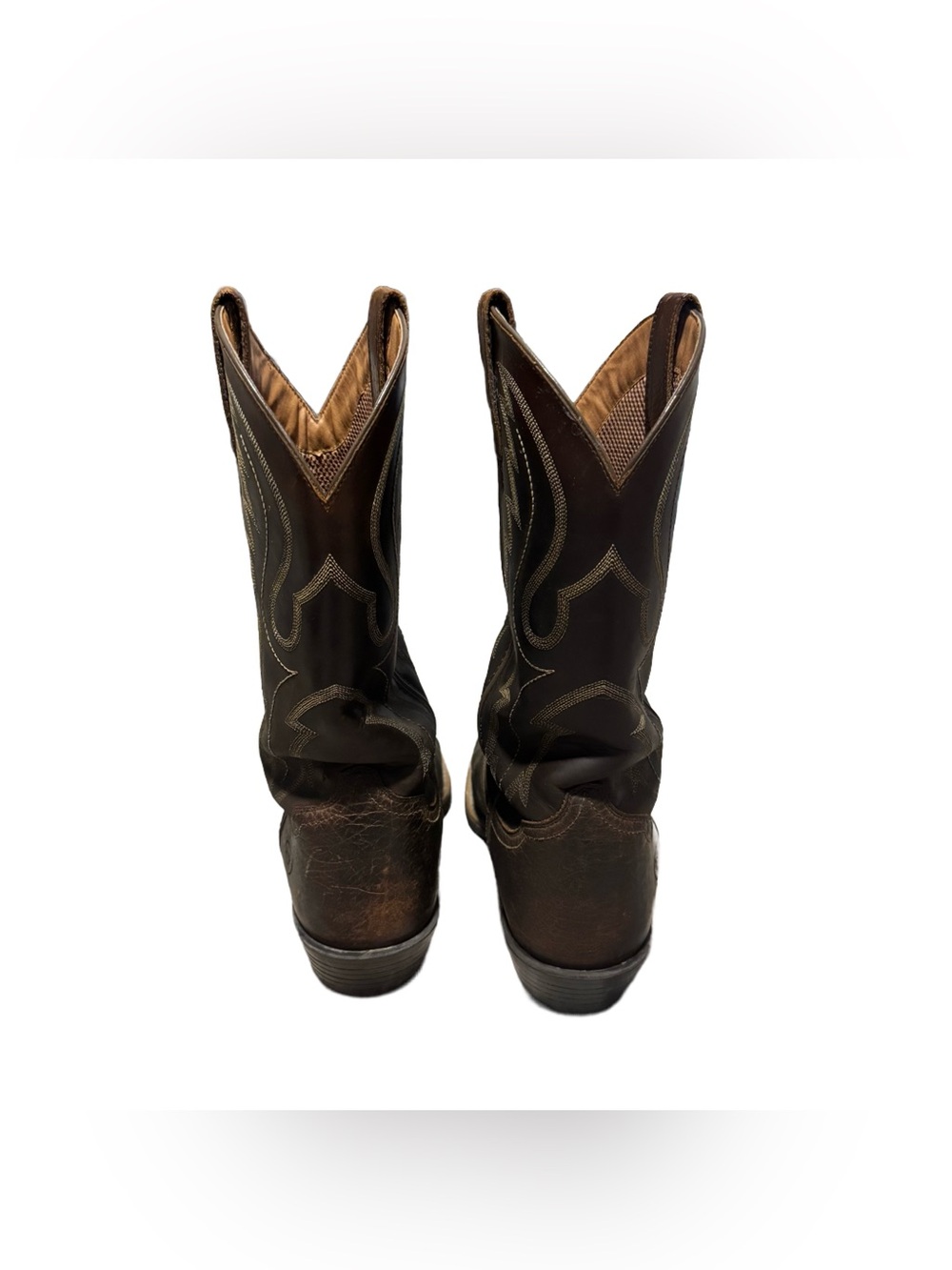 Ariat Men's Sport R Toe Western Boot Men's 10 D Brown Leather Cowboy Workwear - Picture 5 of 6